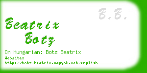 beatrix botz business card